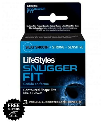 Lifestyles Snugger Fit Premium Smaller Latex Lubricated ...