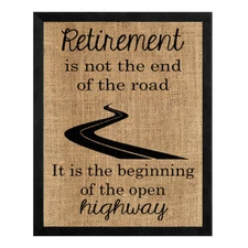 Retirement Is Not The End Of The Road Open Highway Canvas Print