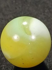 Akro Agate .55" Lemon Limeade Patch Near Mint Condition Serious Marble A211