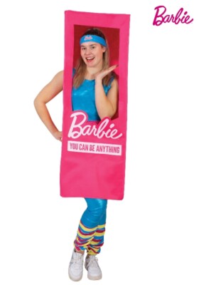 Ladies Barbie Lifesize Doll Box Costume Women Pink Adult Halloween Barbie  In Box | eBay