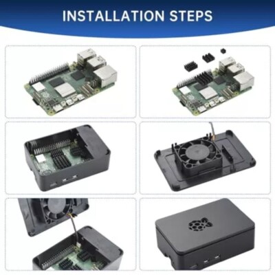 Custodia Per Raspberry Pi 5 Con Ventola E Dissipatori - Raffreddamento Attivo Per Modelli 4GB/8GB