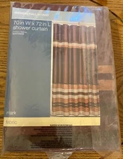 Essential Home Fabric Shower Curtain 70 in x 72 in - Mark