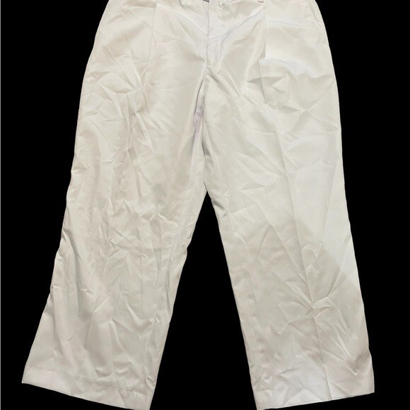 MEN'S BLU MARTINI DRESS PANTS SLACKS TROUSERS WHITE BOTTOMS WIDE LEG