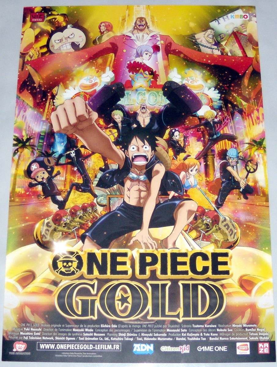 ワンピース 劇場版 第1作 ポスター ONE PiECE GOLD THE MOViE ワンピースフィルムゴールド japanimation