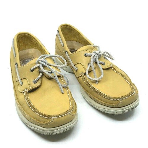 yellow sperry shoes
