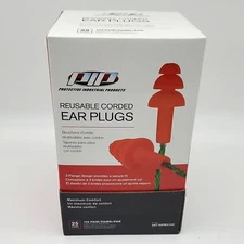 PIP Reusable Ear Plugs Corded 25 NRR 267-HPR310C 100 Pairs