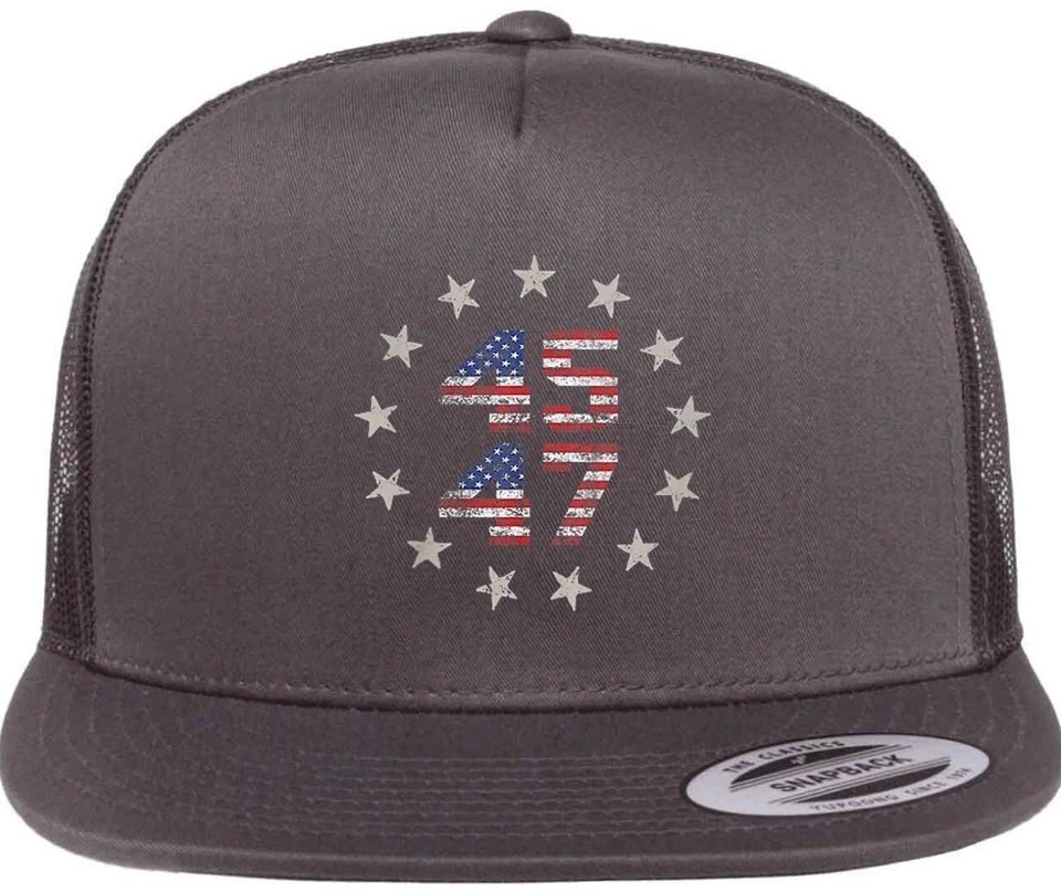 Gorra Trump Vance 2024 MAGA Never Surrender Fight Camo Eagle 45 47 Trucker Foto 3 de 4