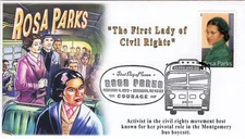 AO-4742-3, 2013, Rosa Parks, First Day Cover, Add-on Cachet, Pictorial Postmark,