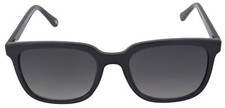 Fossil Women's Square Full Rim Sunglasses   Black Frame  Black Lens