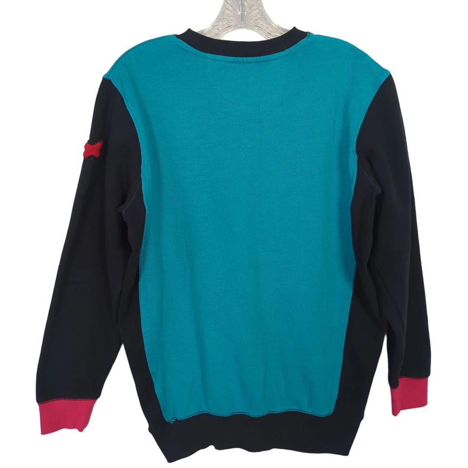 Entree LS Authentic Bear Skateboard Sweatshirt Size Small Blue Black long sleeve - Image 2 of 4