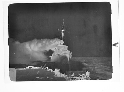 Original Negative Boat Ship German Kriegsmarine in Use