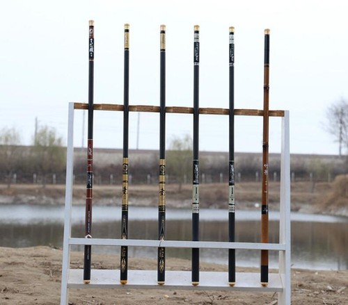 3.6M-7.2M Telescopic Fishing Rod High Carbon Portable Super Hard Stream Rod Pole - Picture 12 of 52