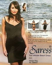 Saress The Ultimate Beach Dress uk 12 cover up swim wrap sarong kaftan skirt