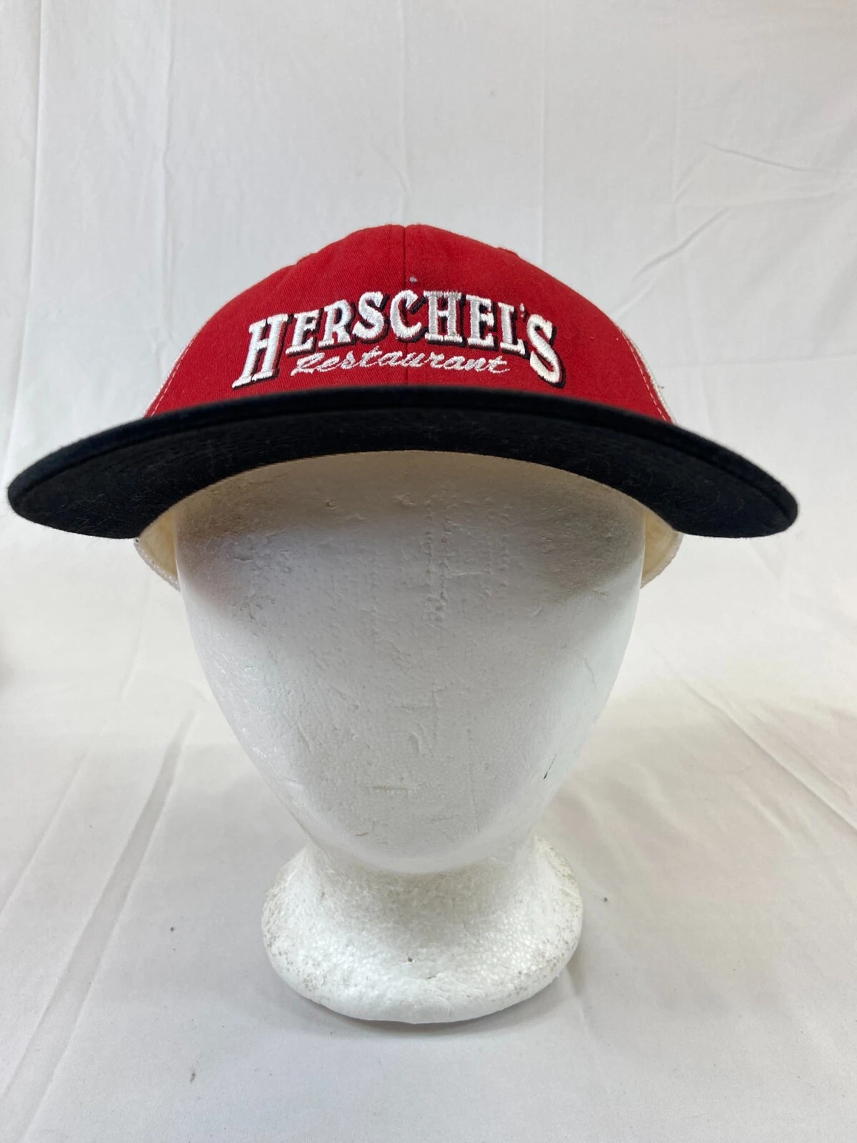 Hershels Restaurant Baseball Cap Snapbacks Hat Mesh Back Red White Richardson