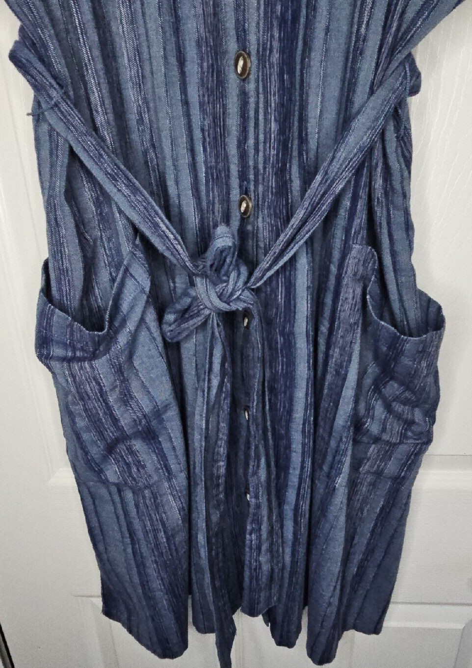 CASLON Chambray Denim Button Down Patch Pocket Sa… - image 5