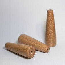 light pull handle made from Oak Hardwood hand turned  