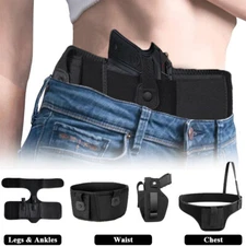 Concealed Gun Holster Tactical Shoulder Belly Waist Leg Pistol Right&Left Carry