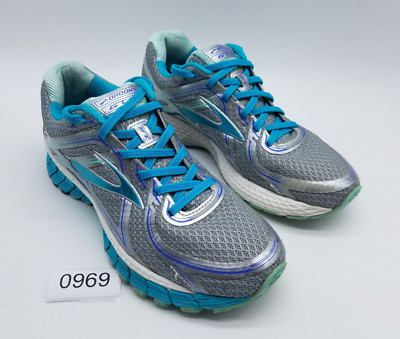 Brooks Adrenaline GTS 16 Women's Size 8.5 B (Medium) Running Shoes Gray Blue