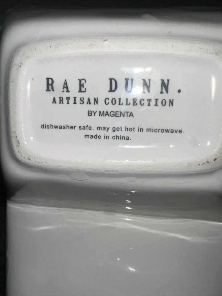 Rae Dunn DULCE SALADO Doble Plato Pieza para Servir Plato de Cerámica RARO Foto 3 de 3