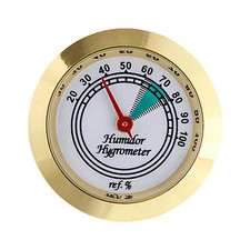 Humidor Hygrometer Round Humidity Gauge for Cigars Humidors High Accuracy