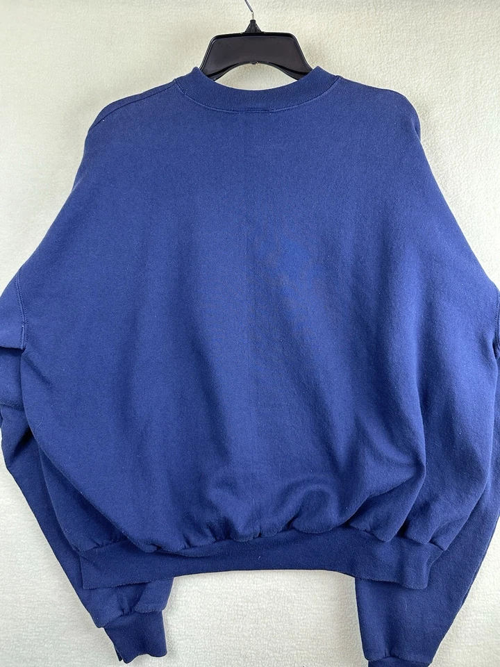 Sudadera Gráfica De Colección GOD BLESS AMERICA 90s Azul Marino Para Hombres 2XL MC Deportes Tg Foto 3 de 4