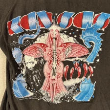 Vintage 70s Kansas Band S-234XL Shirt Black Gift fans D668