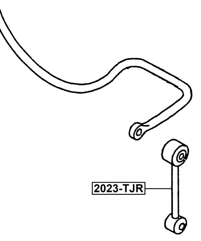 Link estabilizador traseiro compatível com Chrysler Mmc - Imagem 2 de 2