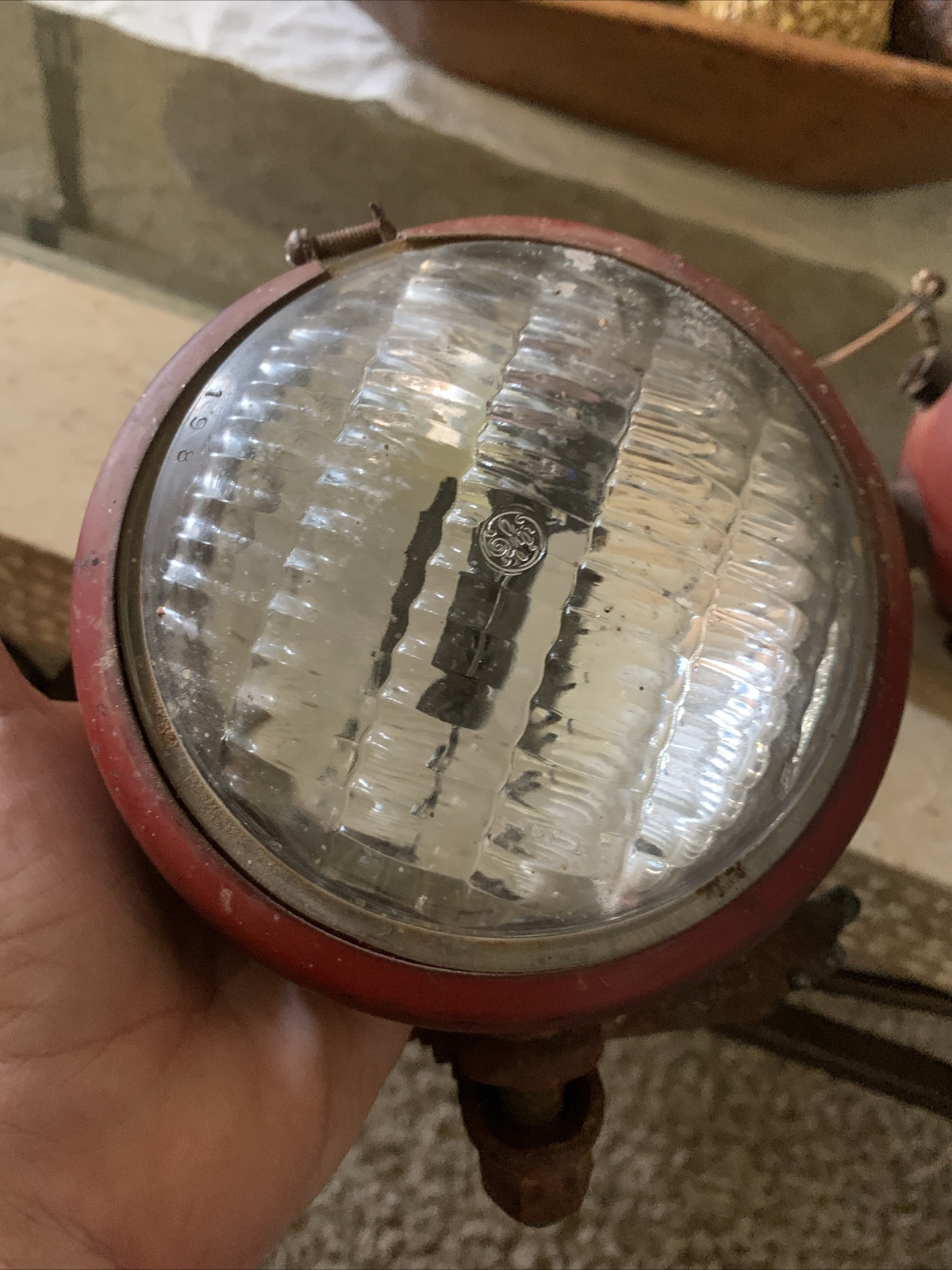 Original Old Guide Farmall ? Tractor Light Lamp Rear Vintage 2 Not