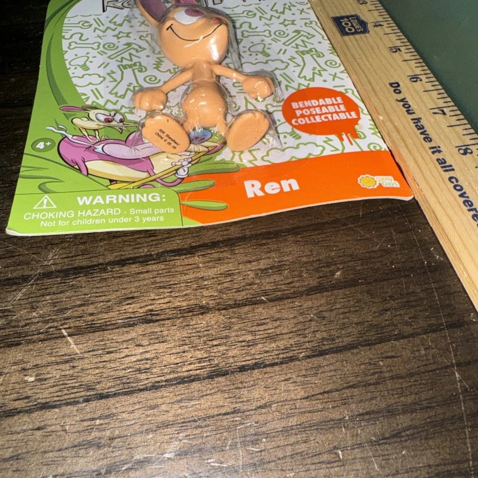 Bend-Ems REN & Stimpy Bendable Poseable Collectable REN Figure Toy Nickelodeon - Image 3 of 4