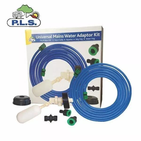 PLS Universal Mains Water Adaptor Kit Caravan Motorhome Aqua Roll Aqua Caddy