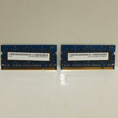NANYA 1GB 512 x 2 PC2-5300S 5300 DDR2 667 SODIMM Laptop Notebook