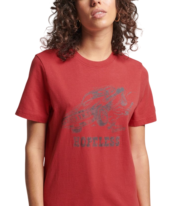 T-shirt classica donna Superdry Vintage Crossing M