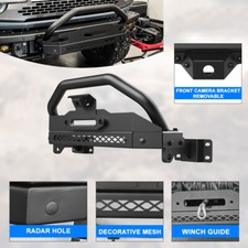 Steel Front Bumper Wradar Hole Winch Frame For 2021-2025 2026 Ford Bronco