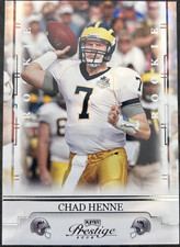 2008 Donruss Prestige Chad Henne #114 ROOKIE CARD. rookie card picture