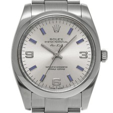 ROLEX Air King 114200 Men Silver Stainless Steel Automatic Cal.3130 #W1362
