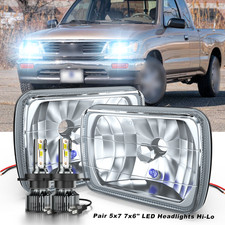 Pair 5x7" 7x6" LED Headlights Hi Lo DRL For Toyota Pickup 82-94 Tacoma 1995-1997