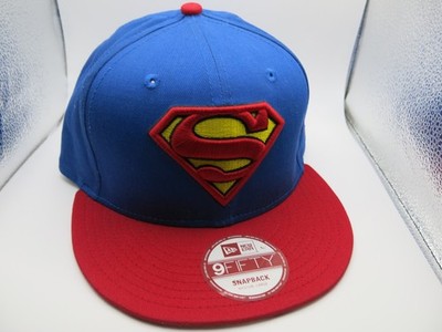 New Era 9FIFTY Snapback Cap DC Comics Superman Blau Rot Cap M/L Sample NFS Rare