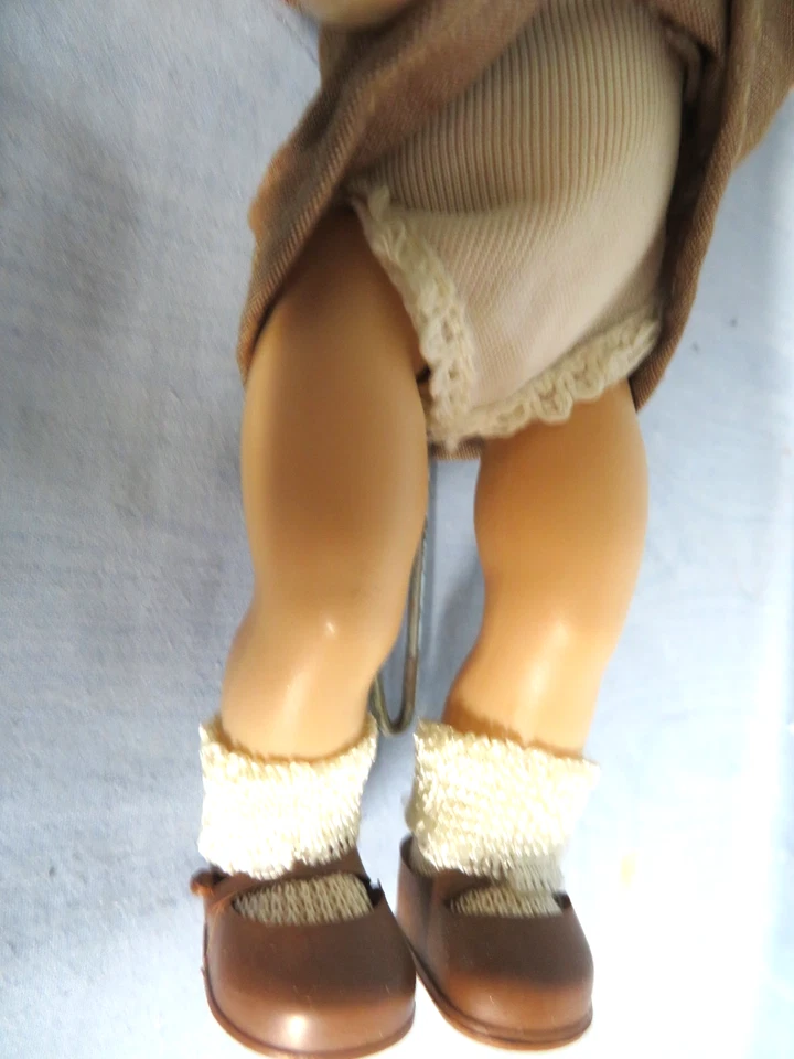 Vintage 1954 Nancy Ann MUFFIE SLW Walker Girl Scout Brownie 8" Hard Plastic Doll - Image 4 of 4