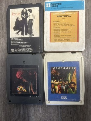 Classic Rock ￼. 8 Track Tapes Lot Of Four Heavy Metal Elo Very Good ￼ Condition