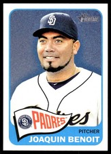 Joaquin Benoit 2014 Topps Heritage #23 Padres MLB READ FREE SHIP AutographDen