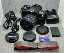  Tested Olympus E-420 DSLR Camera w/ 14-42mm f/3.5-5.6 Lens Kit Black JAPAN