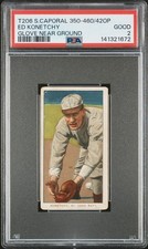 1909-11 T206 Sweet Caporal 350-460/42 OP Ed Konetchy - PSA 2