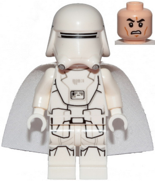 Mini figurine LEGO Star Wars First Order Snowtrooper sw1053 du set 75249 en plastique blanc
