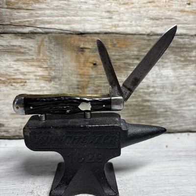 VINTAGE RARE L F & C NEW BRITAIN 2 BLADE COKE BOTTLE POCKET KNIFE RARE