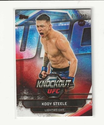 2026 Topps Knockout UFC Kody Steele #45 Serial Number 74/299