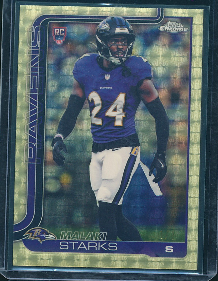 2025 Topps Chrome Superfractor #347 Malaki Starks RC 1/1 - Ravens