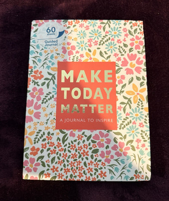 Make Today Matter Guided Journal Floral Cover, 60 Sheets - A Journal to Inspire