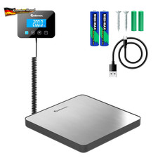 Hochpräzise Paketwaage 200kg mit LCD-Tara-Ha...