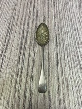 Silver plated Serving Spoon Embossed Pineapple Grapes Fruit 23 Cm Long