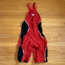 Speedo Fastskin LZR Pure Intent Women  s Tech Suit Open Back Red/Black 24